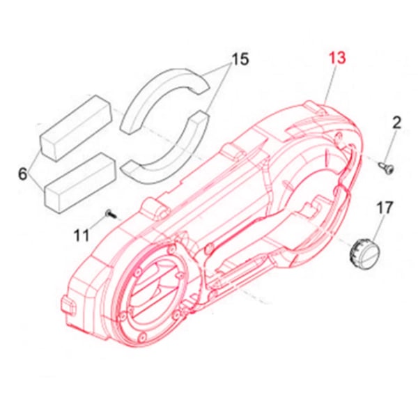 Abdeckung PIAGGIO- Variodeckel f�r APRILIA-GILERA-PIAGGIO Atlantic-Scarabeo-Fuoco-Nexus-Beverly-MP3-X8-X9-X10-XEVO
