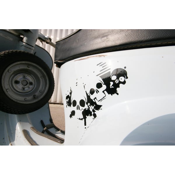 Aufkleber SIP mit Motiv Skull Totenkopf 
