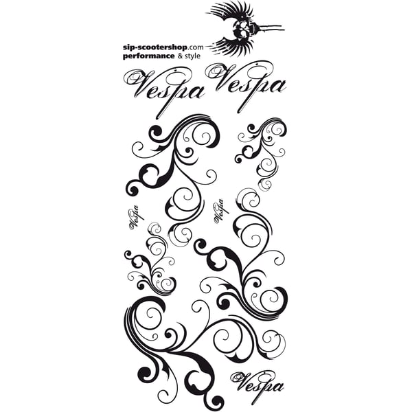 Aufkleberdekorset SIP mit Motiv Ornament II 