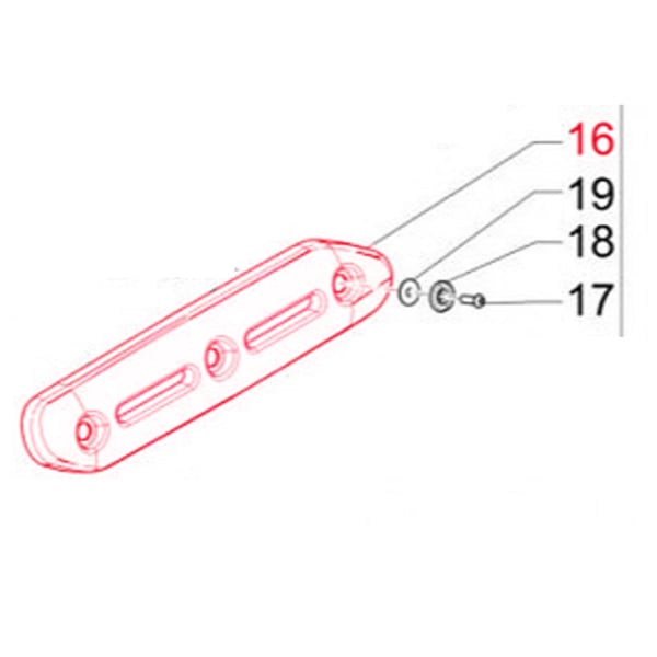 Auspuffblende PIAGGIO 833910 f�r GILERA Fuoco 500- PIAGGIO Beverly 400-500- MP3 400- X8 400- X9 500- X10 500