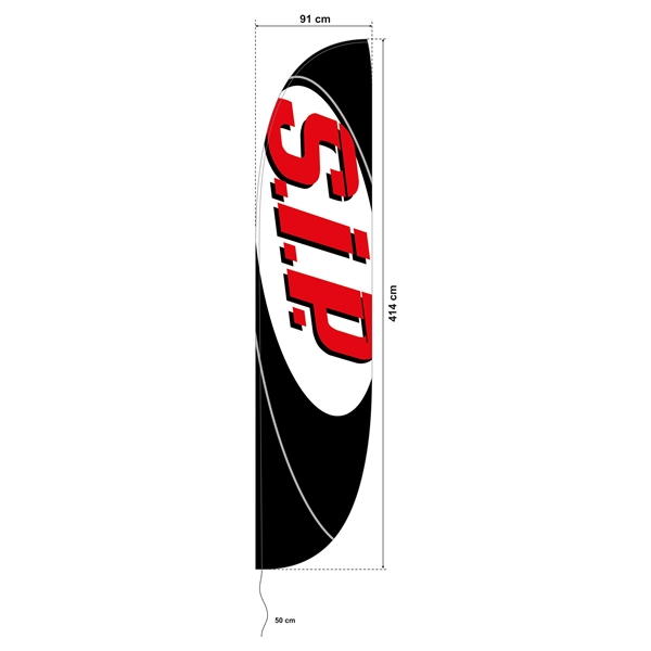 Beachflag- SIP SCOOTERSHOP XXL 