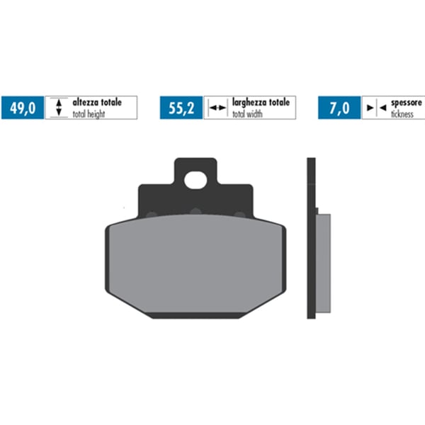 Bremsbel�ge POLINI Original S52 174-0024 
