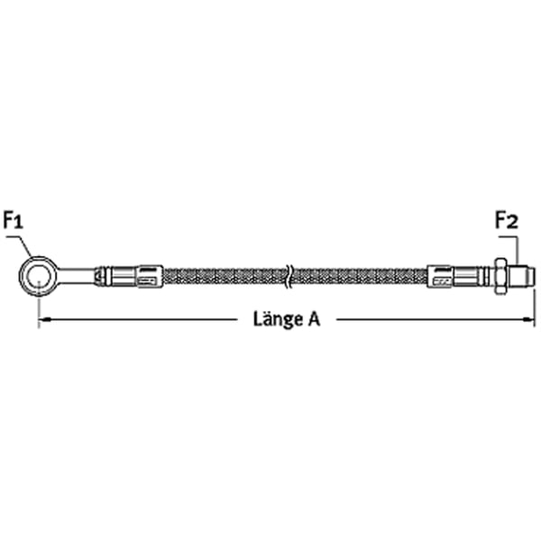 Bremsleitung SPIEGLER- Hinterradbremse f�r APRILIA Leonardo 250