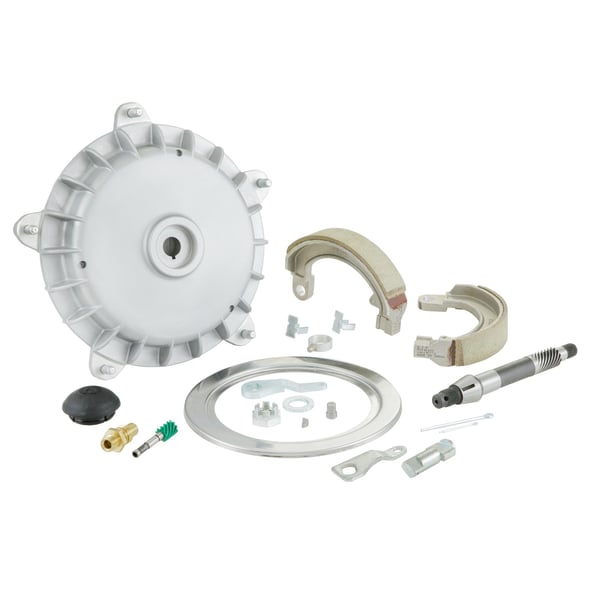 Bremstrommel Umr�stkit von 8 auf 10 Reifen vorne f�r Vespa 125 V30-33-VM-VN-VNA-VNB-ACMA-Hoffmann C-Super-150 VL-VB-VBA-VBB-Super-P150S