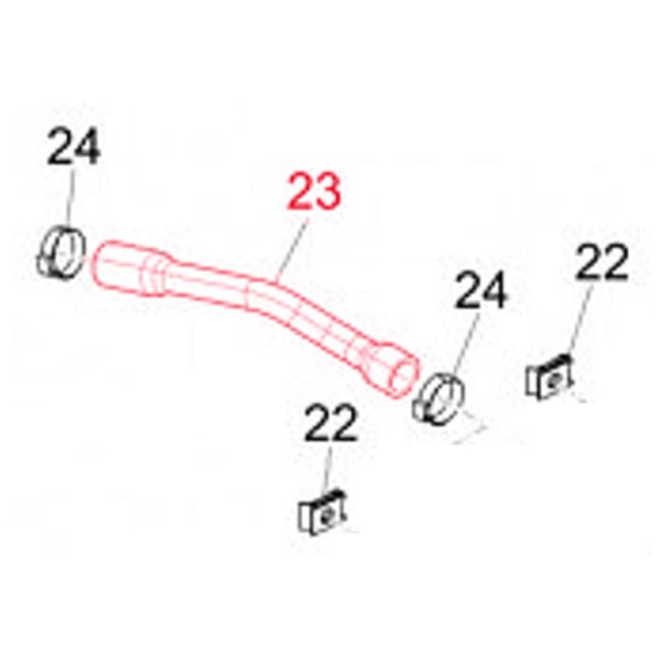 Entl�ftungsschlauch Luftfilterkasten PIAGGIO 840743 - 833423 f�r PIAGGIO Beverly-MP3-X8-X10-XEvo 400-500ccm