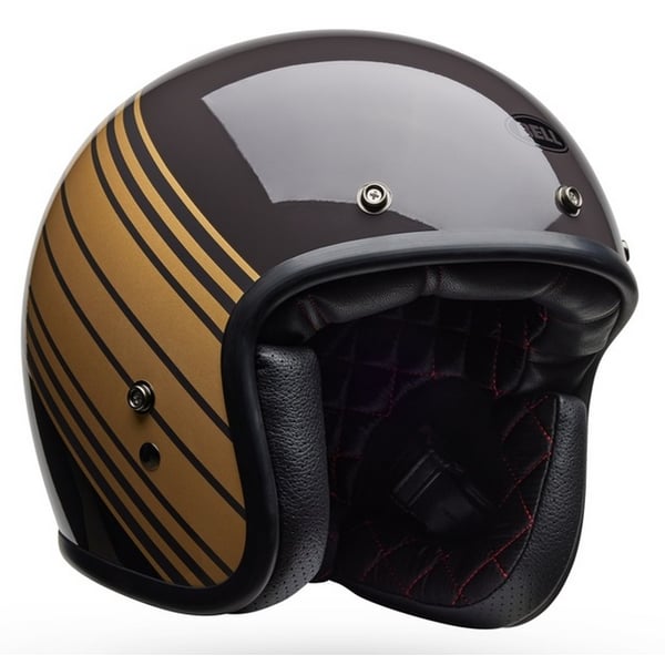 Helm BELL Custom 500 Edge- braun-gold gl�nzend- Gr- XL- 61-62cm Jethelm
