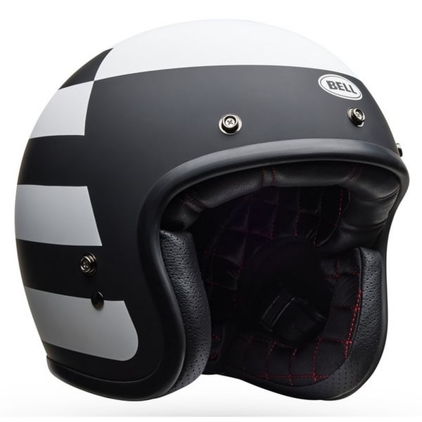 Helm BELL Custom 500 Parlor- schwarz-weiss matt- Gr- L- 59-60cm Jethelm