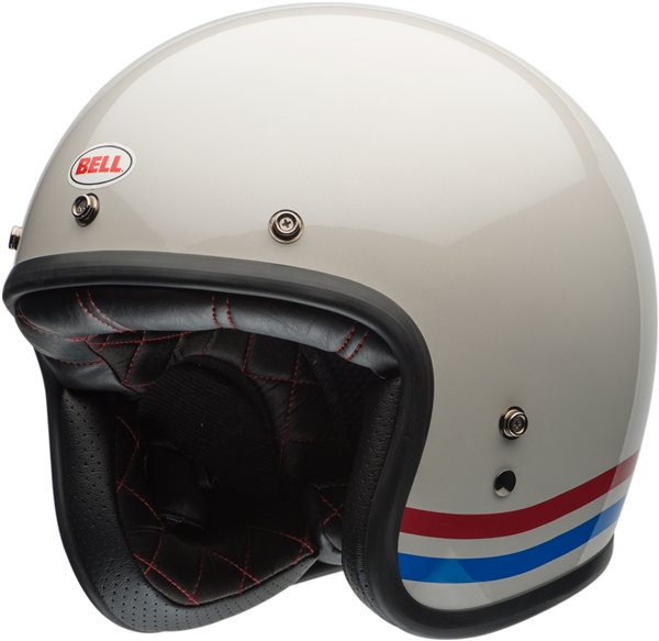 Helm BELL Custom 500 Stripes Pearl Jethelm Jethelm