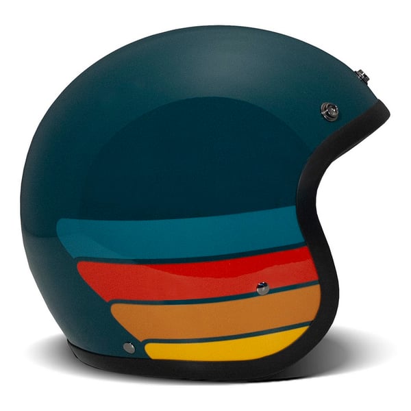 Helm DMD RETRO Petrolhead- petrol- Gr- XS- 54cm Jethelm