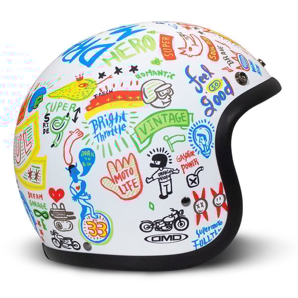 Helm DMD RETRO Soul- weiss matt- Gr- XL- 59-60cm Jethelm