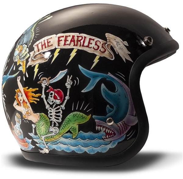 Helm DMD Vintage Fate Jethelm Jethelm unter Fahrzeuge & Teile > Fahrzeugersatzteile & -zubehr > Motorradzubehr