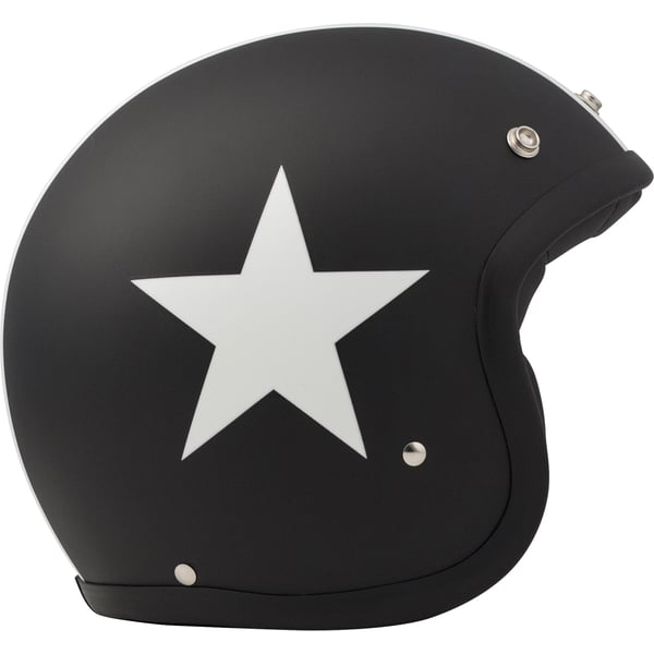 Helm DMD Vintage Star Black- schwarz matt- Gr- L- 58cm Jethelm
