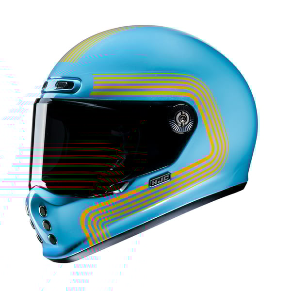 Helm HJC V10- blau- Gr- L- 58-59 cm Integralhelm