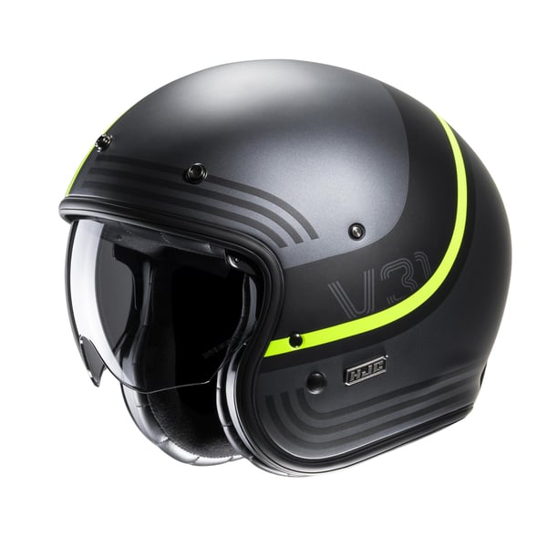 Helm HJC V31 BYRON MC3HSF- dunkel grau matt- Gr- XL- 60-61 cm Jethelm