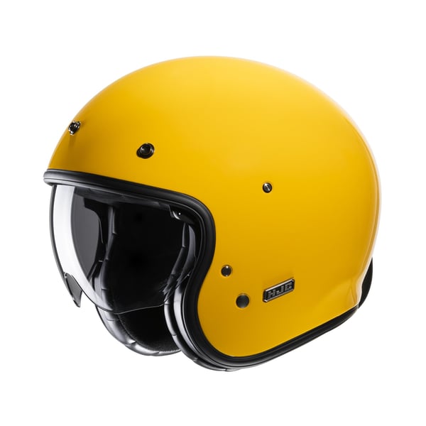 Helm HJC V31 Solid- gelb gl�nzend- Gr- L- 58-59 cm Jethelm