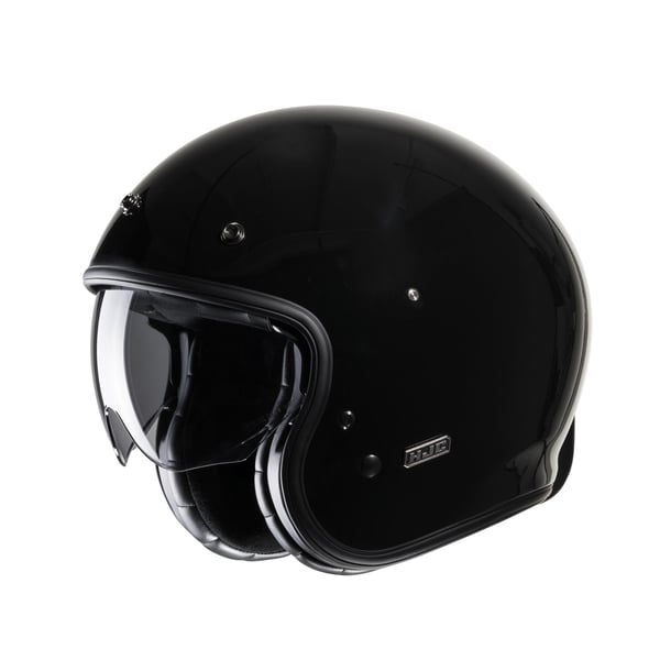 Helm HJC V31 Solid- schwarz- Gr- L- 58-59 cm Jethelm