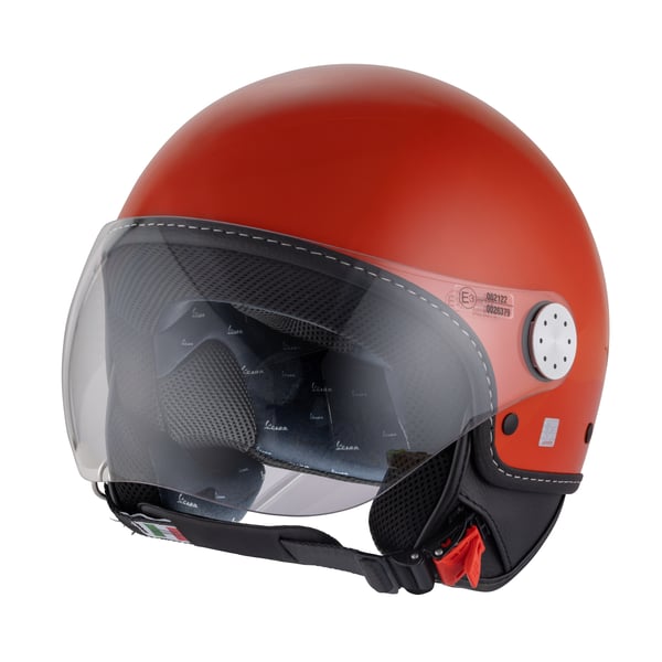 Helm PIAGGIO Vespa Demi Jet Langhe- orange brick-orange impulsivo- A11- Gr- XS- 54cm Jethelm