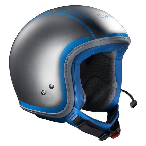 Helm PIAGGIO Vespa Elettrica TECH Bluetooth- silber- 719C- Gr- M- 57-58cm Jethelm