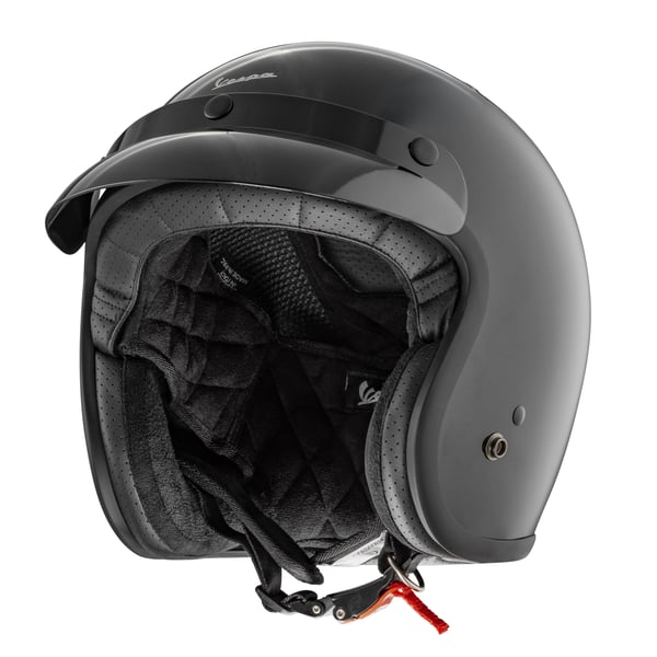 Helm PIAGGIO Vespa Versilia- schwarz gl�nzend- Gr- XL- 61cm Jethelm