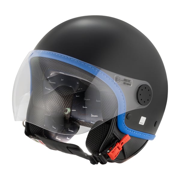 Helm PIAGGIO Vespa Visor 4-0 DEC- schwarz matt- Gr- S- 55-56cm Jethelm