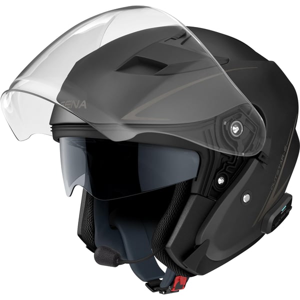 Helm SENA Outstar S smart- schwarz matt- Gr- M- 59-60cm Jethelm