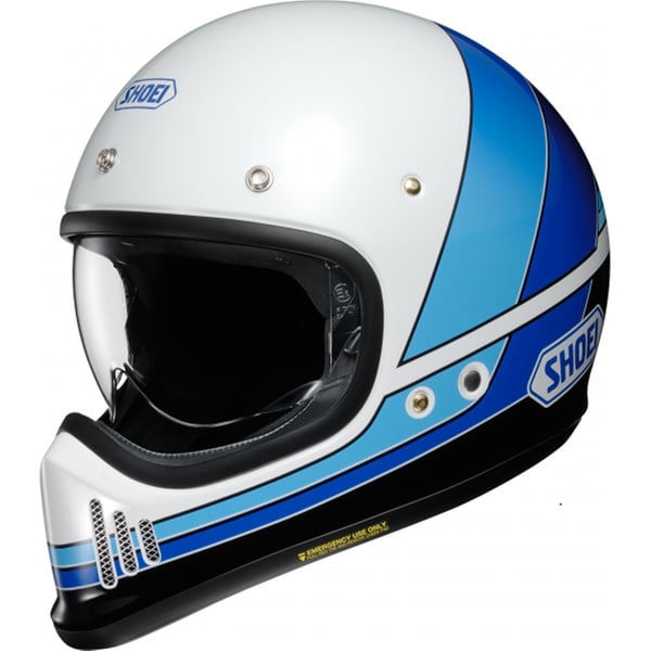 Helm SHOEI EX Zero Equation TC-2- weiss-blau- Gr- M- 57-58cm Crosshelm