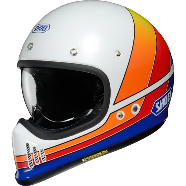 Helm SHOEI EX Zero Equation TC-2- weiss-orange-rot- Gr- XS- 53-54cm Crosshelm