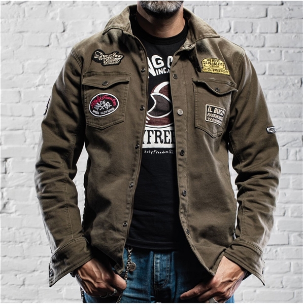 Jacke HOLY FREEDOM Lieutenant Grsse: XXL fr Mnner fr Mnner unter Fahrzeuge & Teile > Fahrzeugersatzteile & -zubehr > Motorradzubehr