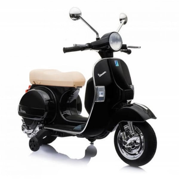 Kinderroller Vespa PX elektrisch 12V schwarz f�r Luftfracht-for Airfreight