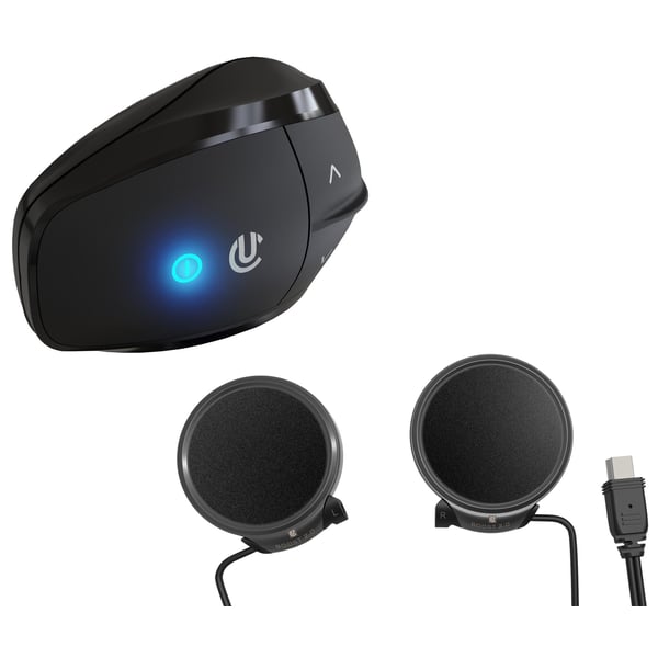 Kommunikationssystem UCLEAR f�r Motorrad- und Vespahelm- AMP GO X mit Boost 2-0 Lautsprecher schwarz  unter Fahrzeuge & Teile > Fahrzeugersatzteile & -zubeh�r > Motorradzubeh�r