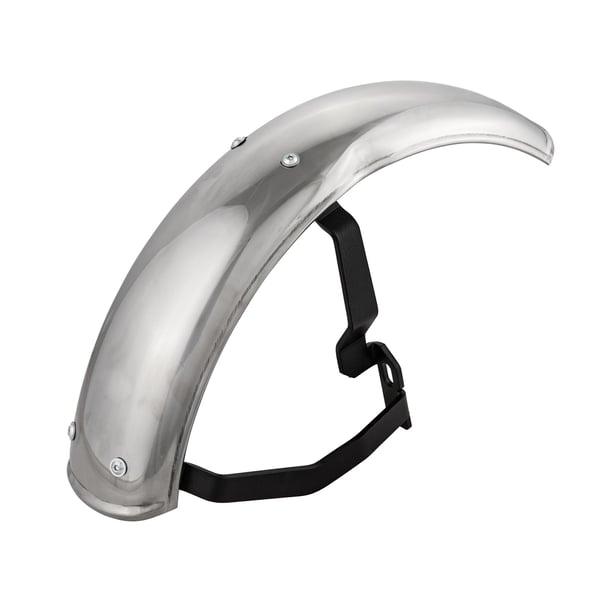 Kotfl�gel SIP Garelli 2-0- vorne Edelstahl poliert silber f�r Vespa PK50-125 S-XL-XL2-Automatica-PX80-200-PE-Lusso-98-MY-T5