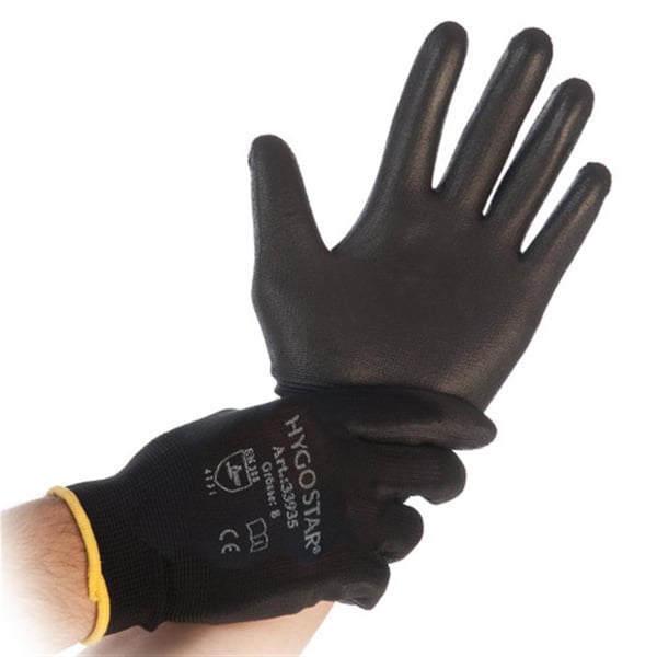 Mechaniker-Handschuhe HygoStar Black Ace Gr�sse: 8-M Unisex
