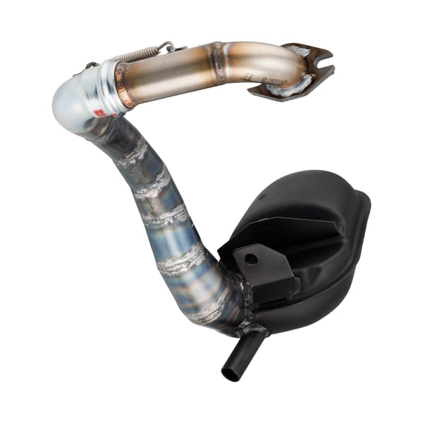 Rennauspuff DEXTER Modern Box 28 W1R- Stahl f�r Vespa PK50-125-S-XL-XL2