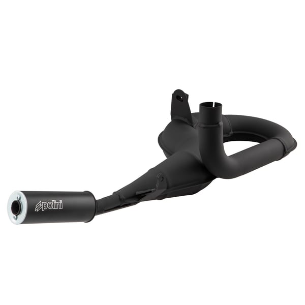 Rennauspuff POLINI 200-2019-S- Stahl schwarz- D�mpfer: Aluminium Farbe (ESD): schwarz f�r Vespa 125 GTR 2-TS-150 Sprint V- 2-Super 2-PX80-150-PE-Lusso-Cosa 1