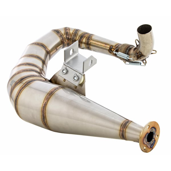 Rennauspuff SIP Performance 2-0- Edelstahl unlackiert f�r Vespa 125 GT-GTR-TS-150 GL-Sprint-V-PX80-150-PE-Lusso-Cosa 1