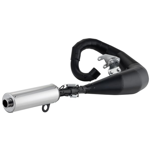 Rennauspuff SIP PERFORMANCE RST- RB- Stahl schwarz- D�mpfer: Edelstahl Farbe (ESD): silber f�r Lambretta 125 LI-LIS-DL-GP-150 LI-LIS-SX-DL-GP-175 TV (2-3-)-200 TV-SX-DL-GP