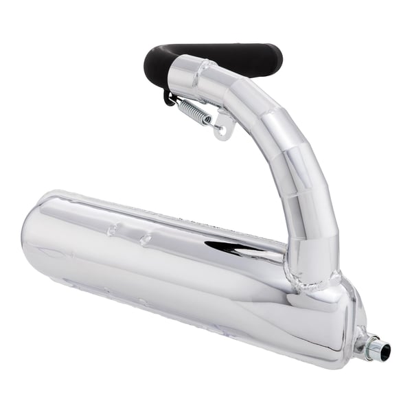 Rennauspuff SIP Road Banane 0237 - 0238- Stahl chrom f�r Vespa 90-R-SS-100-125-PV-ET3