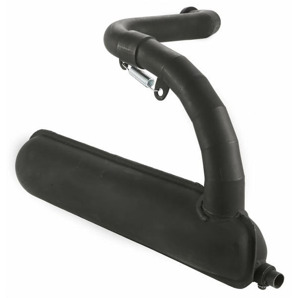 Rennauspuff SIP Road Banane- Stahl schwarz f�r Vespa 50-N-L-R-S-Special-SR-SS
