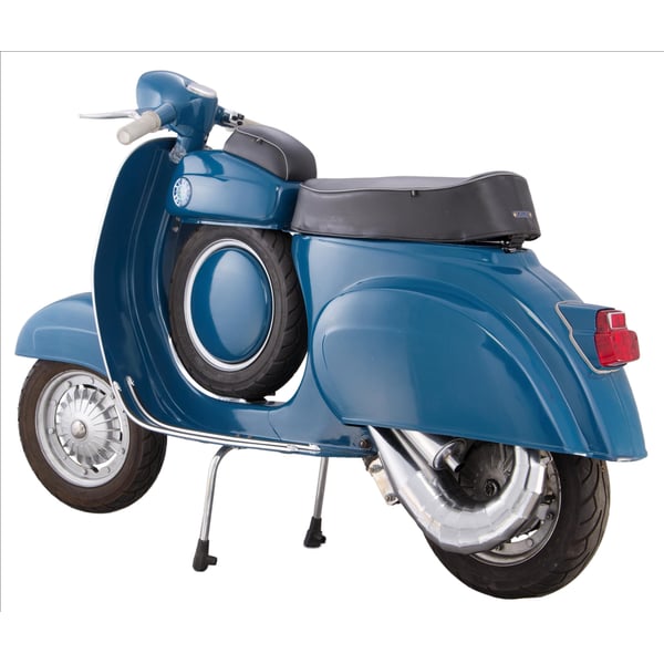 Rennauspuff- Stahl verchromt- Farbe (ESD): silber f�r Vespa 90-R-SS-100-125 VMA1T