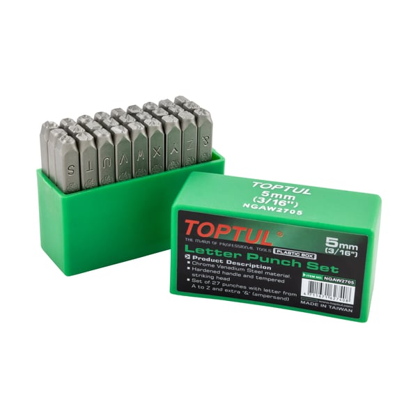 Schlagstempel Buchstaben A-Z TOPTUL f�r Rahmennummer 