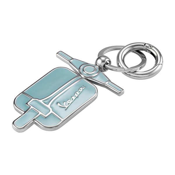 Schl�sselanh�nger PIAGGIO mit Motiv Vespa VNB Front Motorroller helles Graublau 