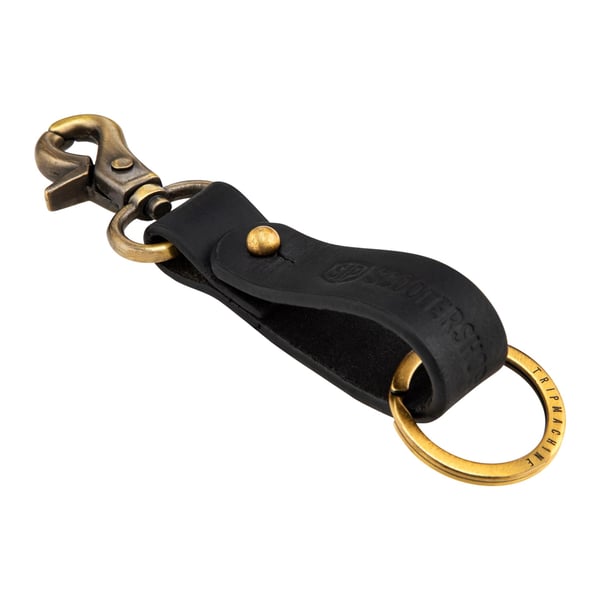 Schl�sselanh�nger SIP Tape Logo antikgold-schwarz 