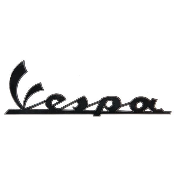 Schriftzug Vespa Beinschild vorne 672060 f�r Vespa S Sport 50-150ccm-GTS Super Sport 125-300ccm