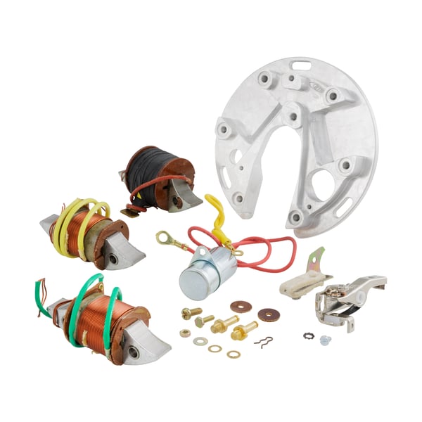 Set Z�ndspulen- Unterbrecher- Kondensator und Z�ndgrundplatte f�r Vespa 98-125 V1-15T-V30-33T