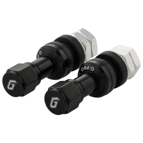 Ventileinsatz G-PRO f�r schlauchlos Reifen-Felge gerade schwarz eloxiert 